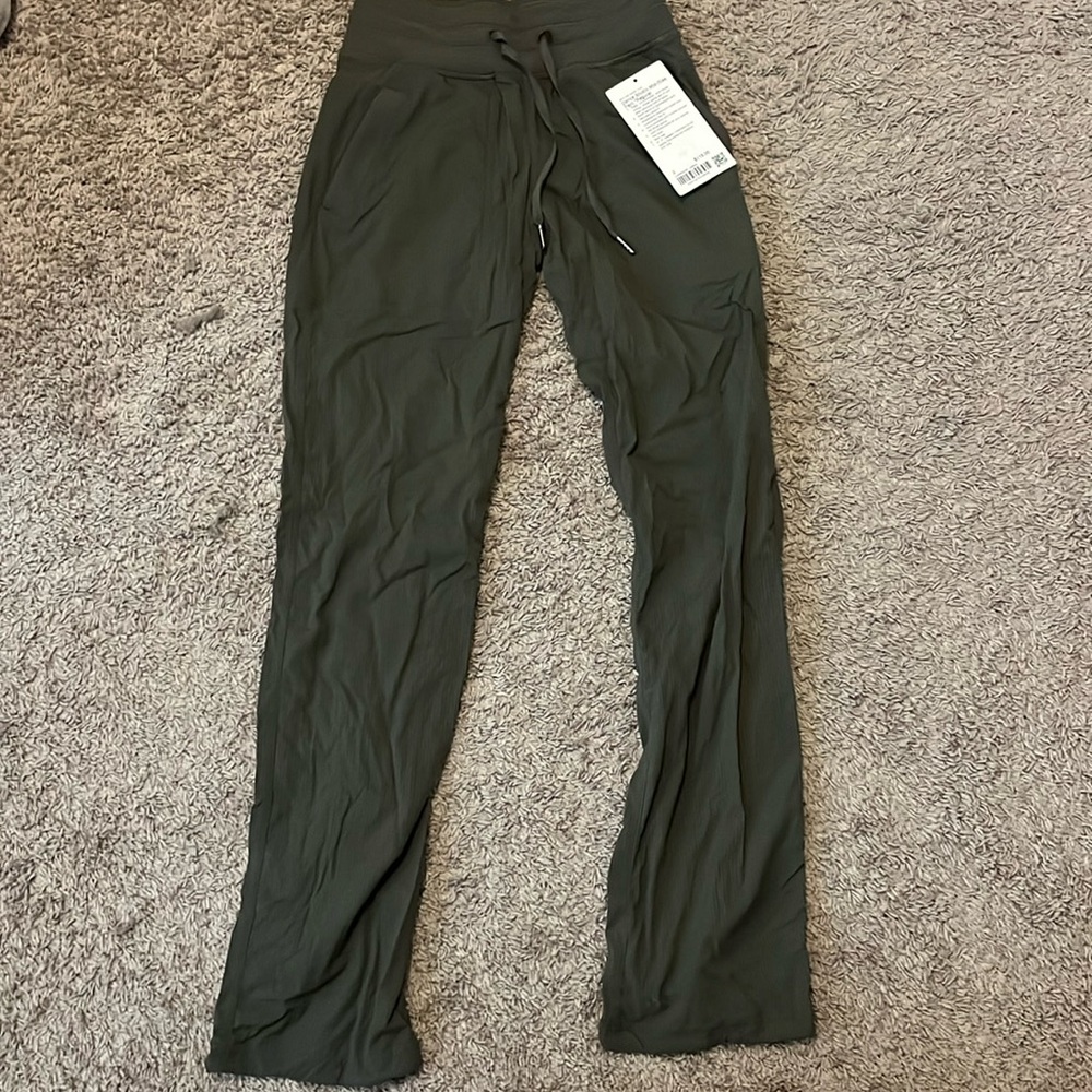 lululemon dance studio pants olive green